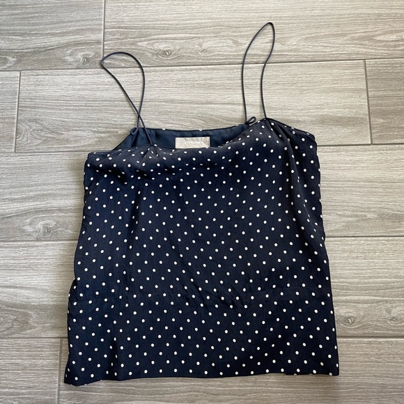 EVERLANE Women’s Polka Dot Camisole, Minimalist Thin Strap, Size 2••Contemporary - Picture 9 of 14